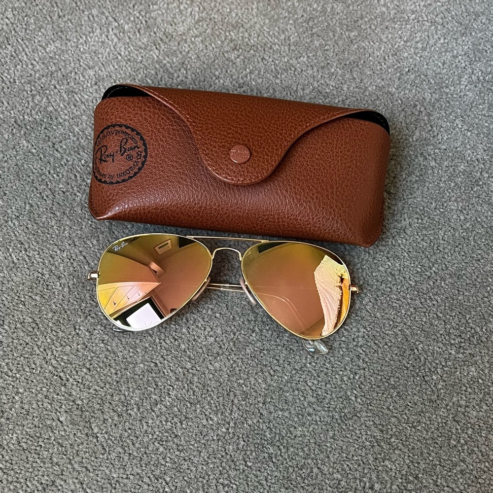 Ray-Ban Wayfarer Aviator Copper Flash Glasses